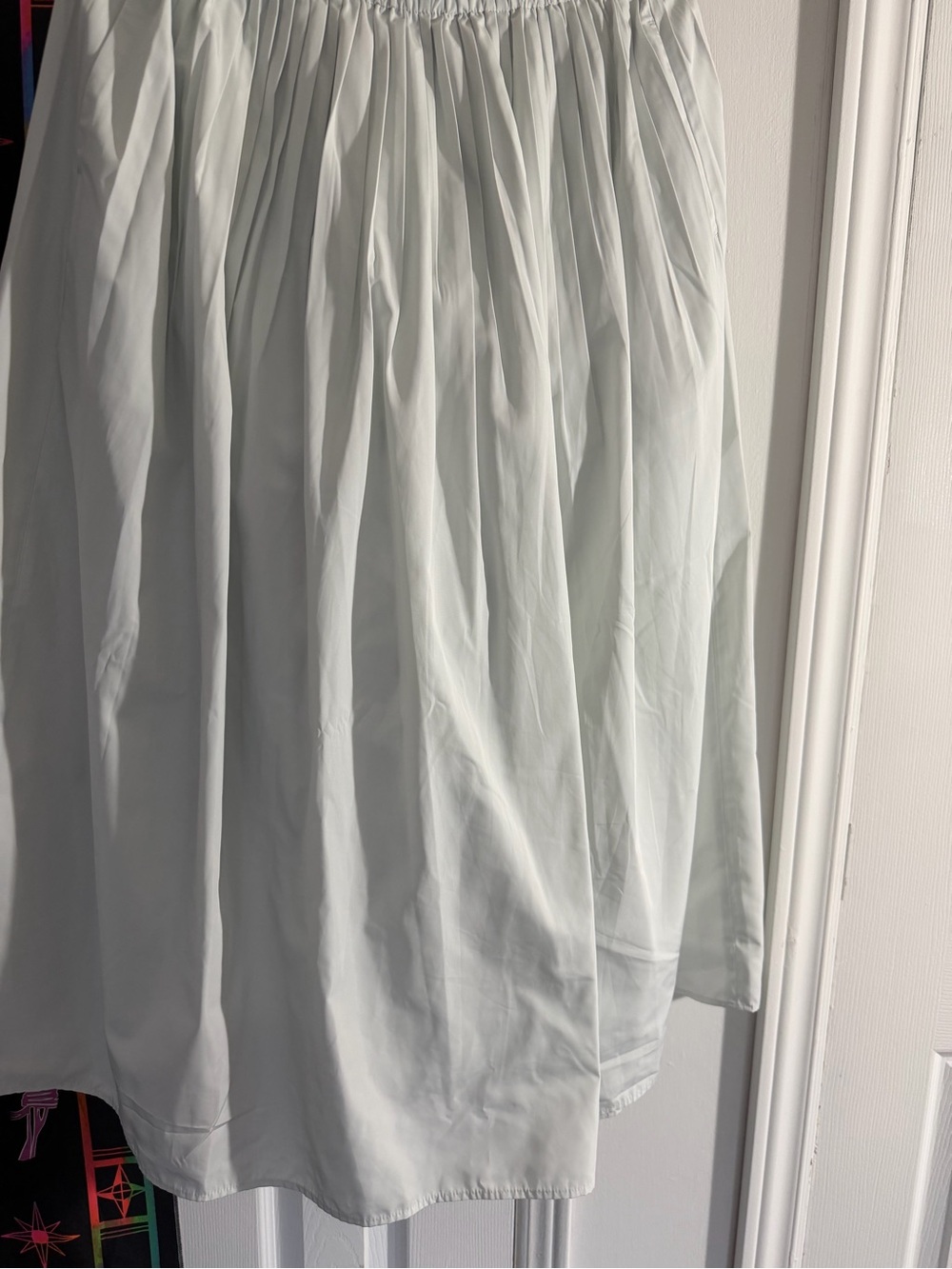 Uniqlo Mint Green Gathered Midi Skirt